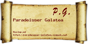 Paradeisser Galatea névjegykártya